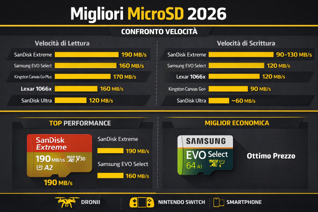Microsd 2026 comparazione